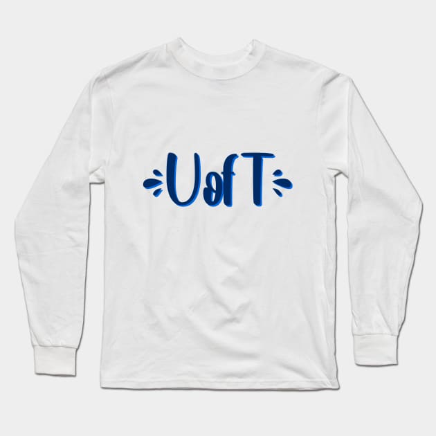 toronto splash lettering Long Sleeve T-Shirt by Rpadnis